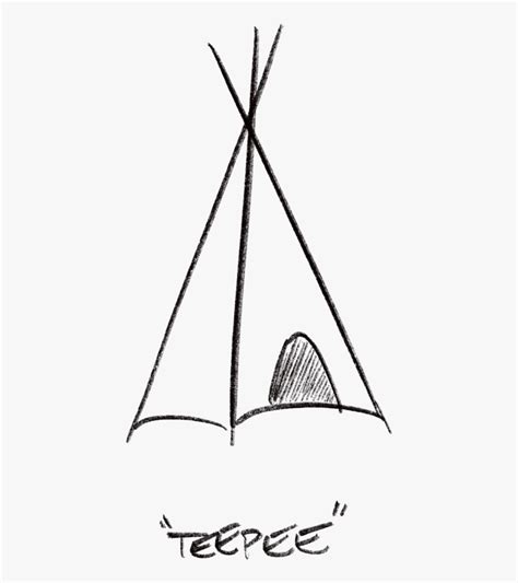 teepee drawing  transparent clipart clipartkey
