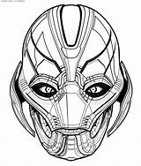 Avengers Coloring Pages Ultron sketch template