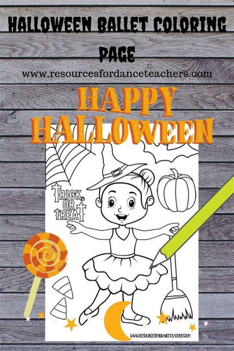 downloadable preschool halloween dance coloring page dance