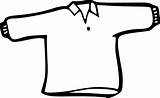 Outline Shirt Clip Clipart Clker Large Vector sketch template