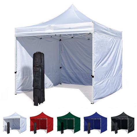 white  canopy tent   sidewalls economy edition durable