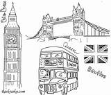 лондон раскраски Raskraska Avtobus детские бесплатно Bagno sketch template