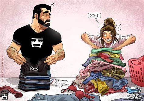 Folding Laundry Cute Couple Comics Couples Comics
