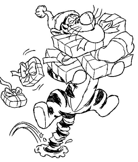 winnie  pooh christmas coloring pages cartoon coloring pages