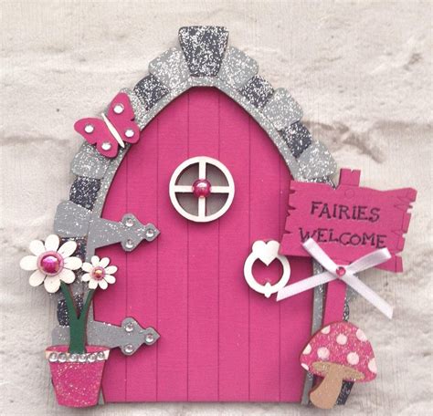 Fairy Door In Fuchsia Pink Fairy Doors Fairy Door Fairy