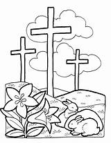 Coloring Jesus Cross Died Pages Getcolorings sketch template