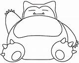 Snorlax Pokemon Pages Coloring Getdrawings sketch template