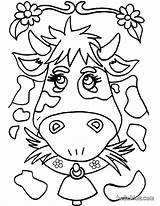 Vaca Vacas Kuh Ausmalen Pintar Ausmalbilder Hellokids Granja Cows Drucken sketch template