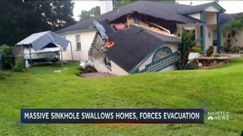 sinkhole rapidly grows swallows central florida homes