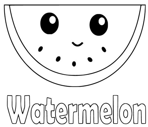 watermelon coloring pages  printable coloring pages