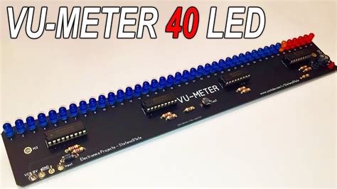 lm vu meter  led blue edition pcb youtube
