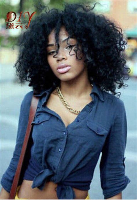 Black Women S Short Afro Fluffy Curly Hair Wigs Fashion New Sex Full
