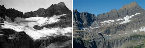 disappearing montana glaciers  bellwether  melting   wfsu