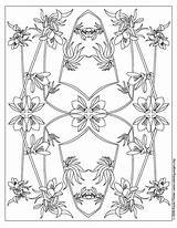 Coloring Pages Flower Fantasy Library Clipart sketch template