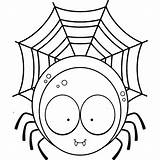 Spider Cartoon Coloring Pages Color Printable Getcolorings Getdrawings sketch template