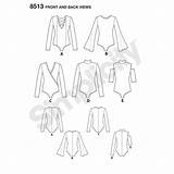 Sewing Pattern Patterns Simplicity Misses Bodysuits Johnlewis sketch template