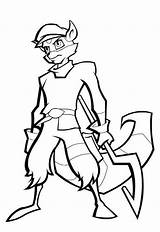 Sly Cooper Coloring Pages Drawing Online Color Line Verona sketch template