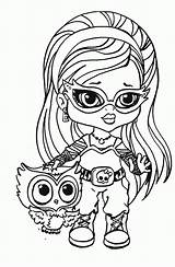 Coloring Pets Pages Monster High Popular sketch template