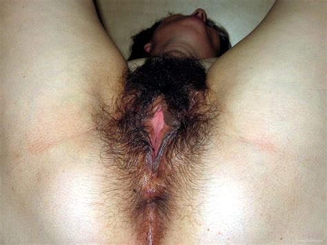 My Wife Shows Her Sexy Hairy Wet Cunt Lips Spread Apart