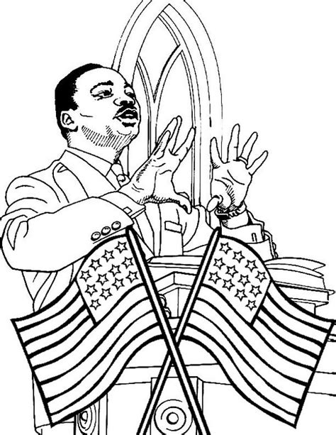 martin luther king jr coloring pages  children  teachers