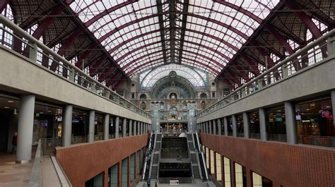 antwerp belgium  beautiful antwerp central train station antwerpen centraal interior