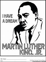 Mlk Coloring Pages Luther Martin King Jr Birijus sketch template