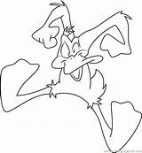 Daffy Duck Jumping Coloring Pages Coloringpages101 sketch template