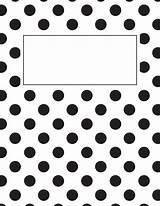 Binder Cover Printable Covers Templates Template Polka Dot Teacher Notebook Printables Explore sketch template