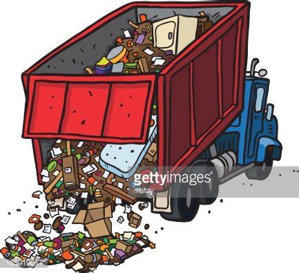 dump truck dumping trash stock clipart royalty  freeimages