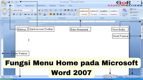 menu home  microsoft word  fungsinya matalan imagesee