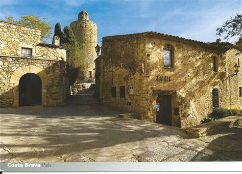 postcard page spain tower   hours pals catalonia