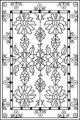 Rug Coloring Pages Colouring Prayer Mats Islam Flowers Color Prin Motifs Print sketch template