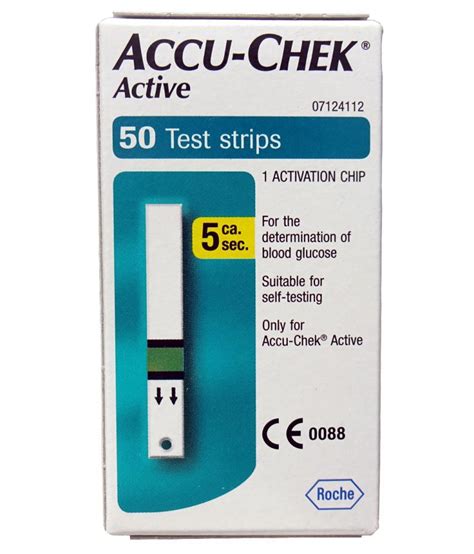 accu chek active glucometer strips      buy    price  india