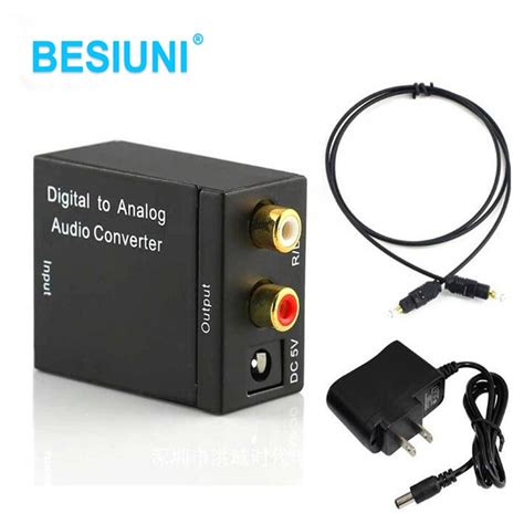 besiuni digital to analog audio converter adapter digital adaptor optic