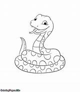 Snake Coloringpages sketch template