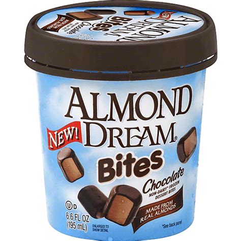 almond dream bites frozen dessert bites almond based chocolate non