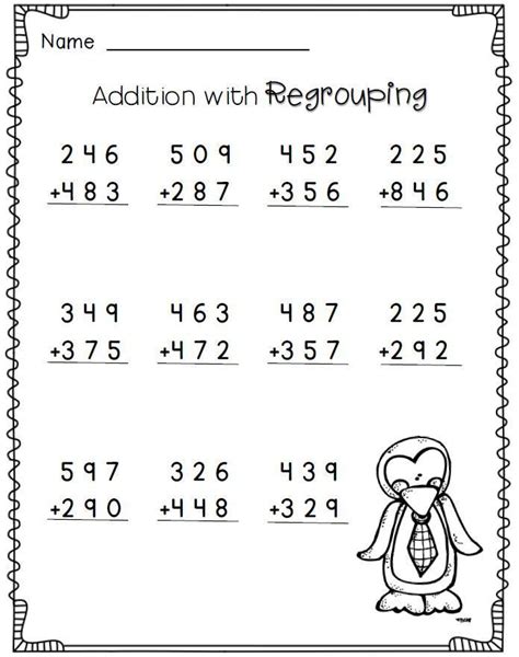 math worksheets  grade  subtraction subtract  digit