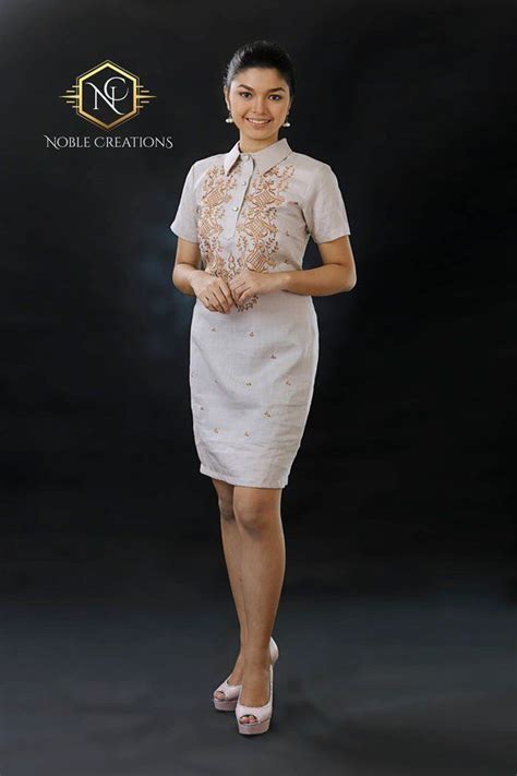 modern filipiniana dress linen barong tagalog philippine national