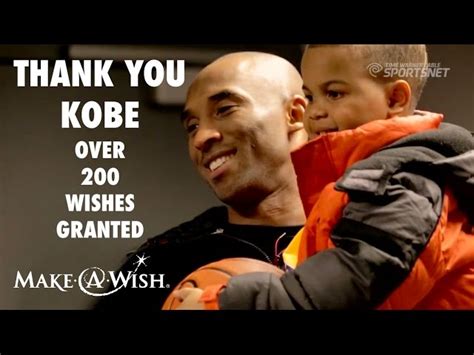 kobe bryant granted over 200 make a wish requests in his career