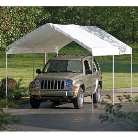 canopy carport tent garage portable outdoor shelter auto shelterlogic  ft   ft max ap