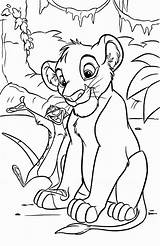 Coloring Pages Simba Printable Colouring King Disney Lion Kids Colorare sketch template