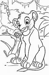 Coloring Simba Printable sketch template