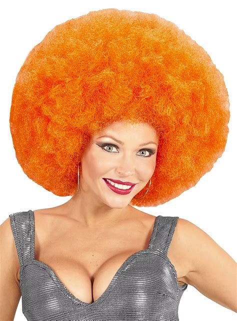 afro xxl wig orange maskworldcom