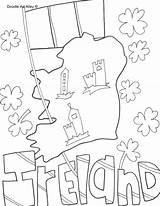 Ireland Coloring Pages Printable Getcolorings Color Getdrawings Luck sketch template
