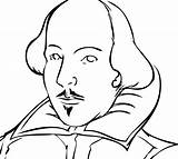Shakespeare William Drawing Pages Coloring Getcolorings Getdrawings Print sketch template