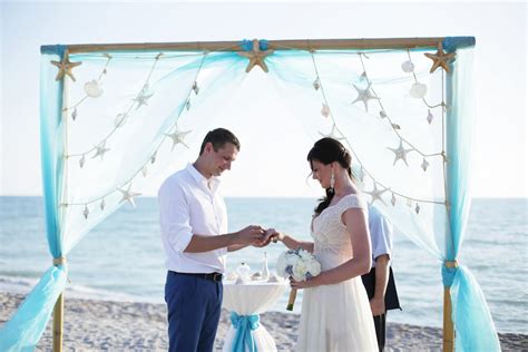 sea stars beach wedding package florida sun weddings