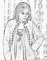 Hannah Montana Coloring Pages Cyrus Miley Disney Printable Color Movie Filminspector Games Peoples Google sketch template