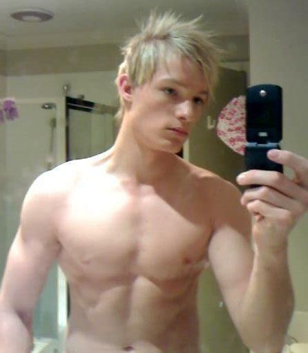 handsome blonde guy show off on cam gay twink porn