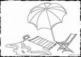Beach Umbrella Coloring Getcolorings Color Pages sketch template