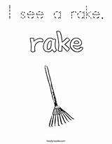 Rake sketch template